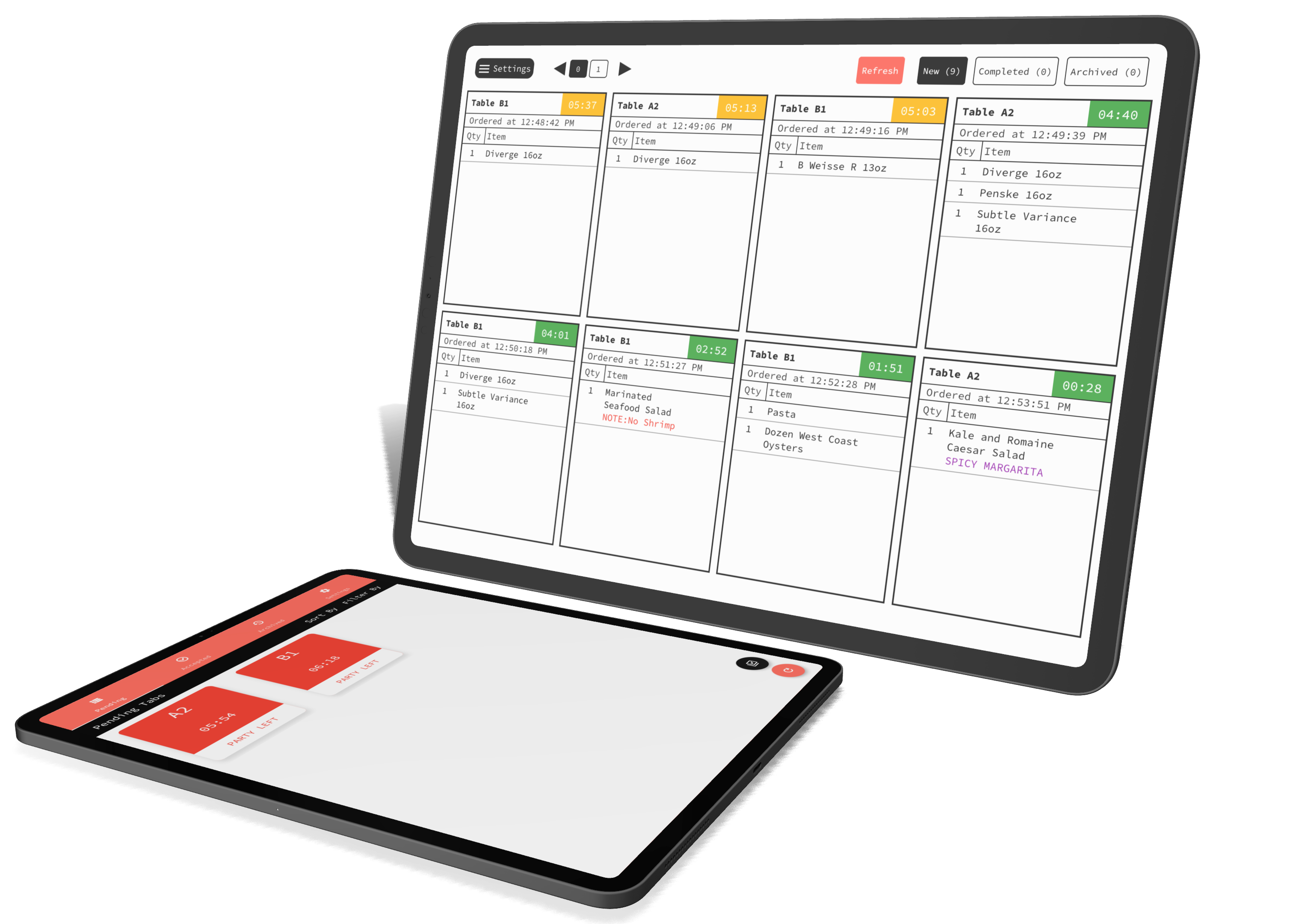 Flexible Kitchen Display System (KDS) from SNAPnTAP