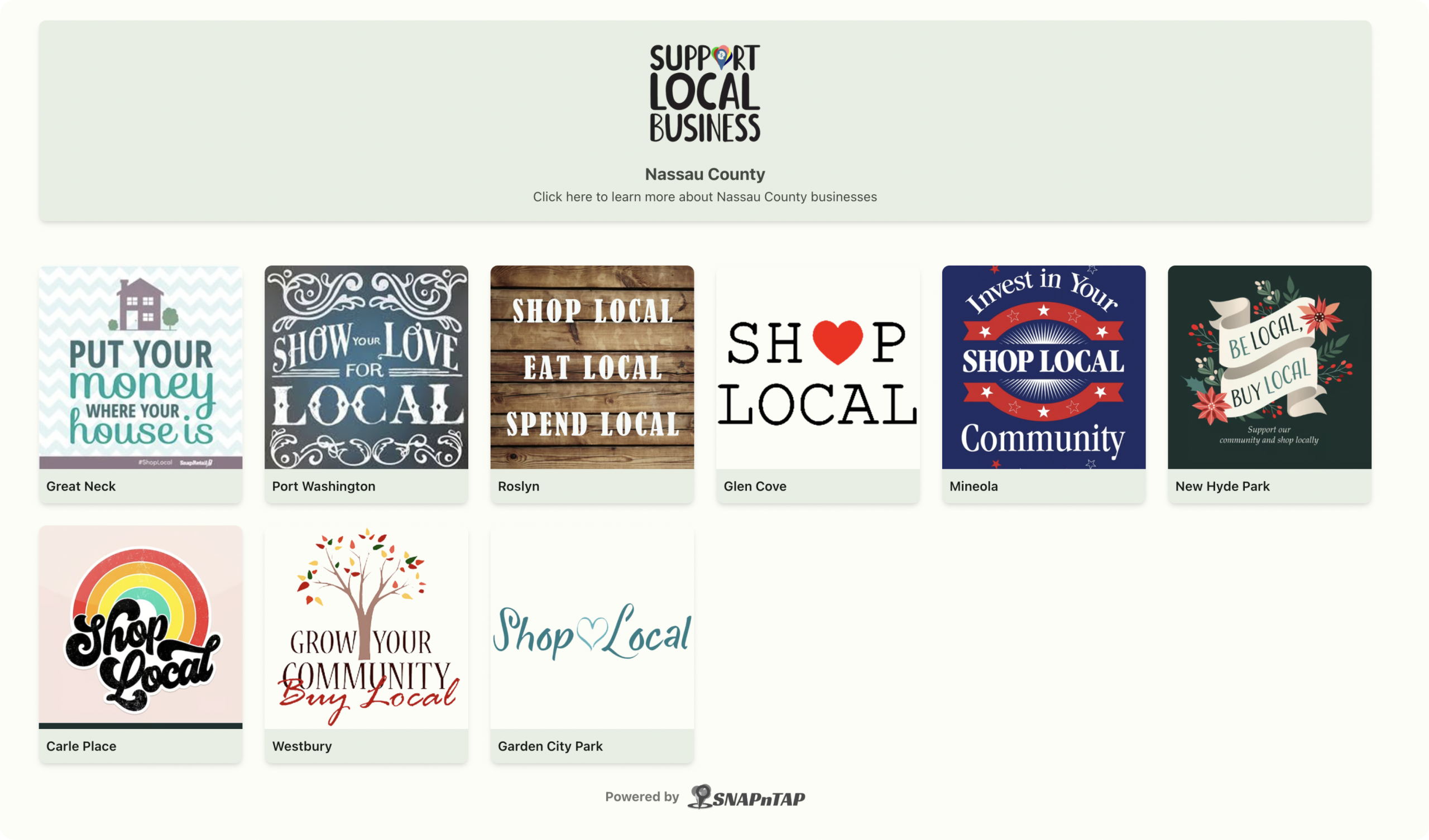 SNAPnTAP Shop Local Business Directory